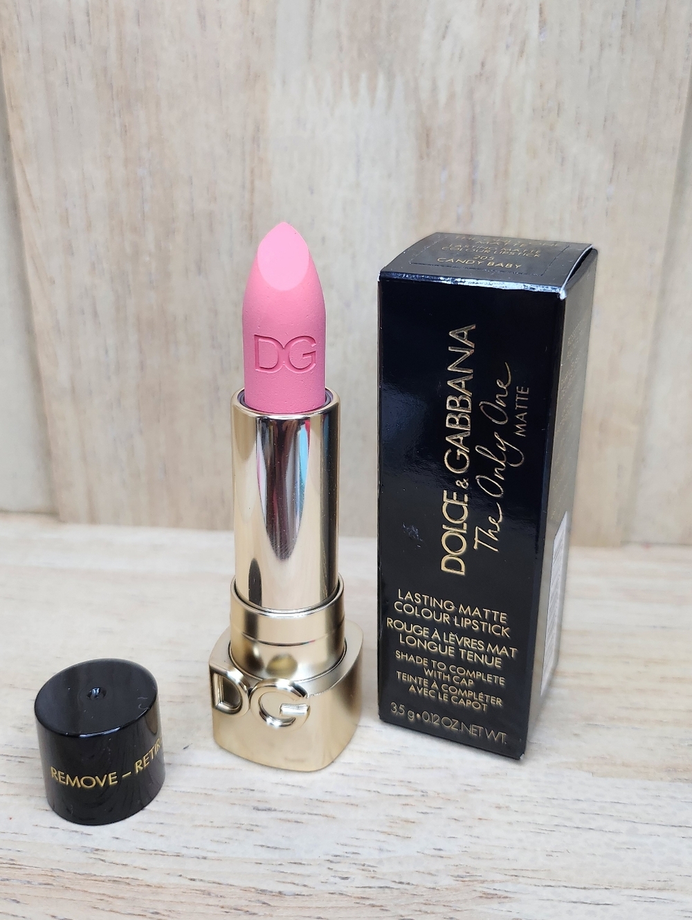 Dolce & Gabbana The Only One Matte Lipstick- ​Shade: 205 Candy Baby. No Cap.